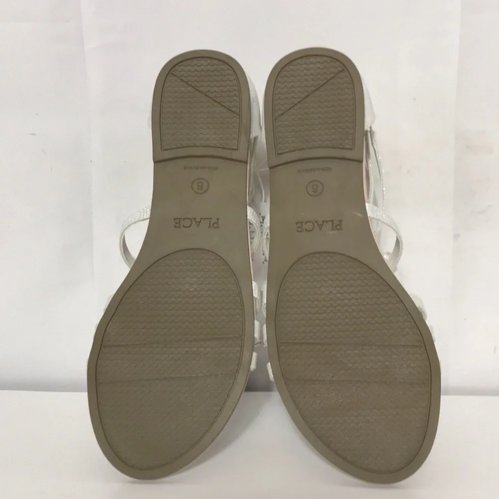 The Children’s Place White Sparkling Bow Sandals 2